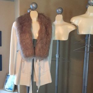 Cardigan w Faux Fur